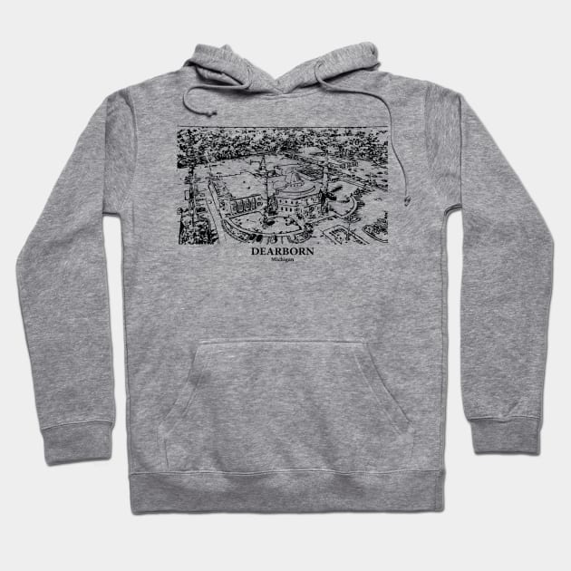 Dearborn - Michigan Hoodie by Lakeric